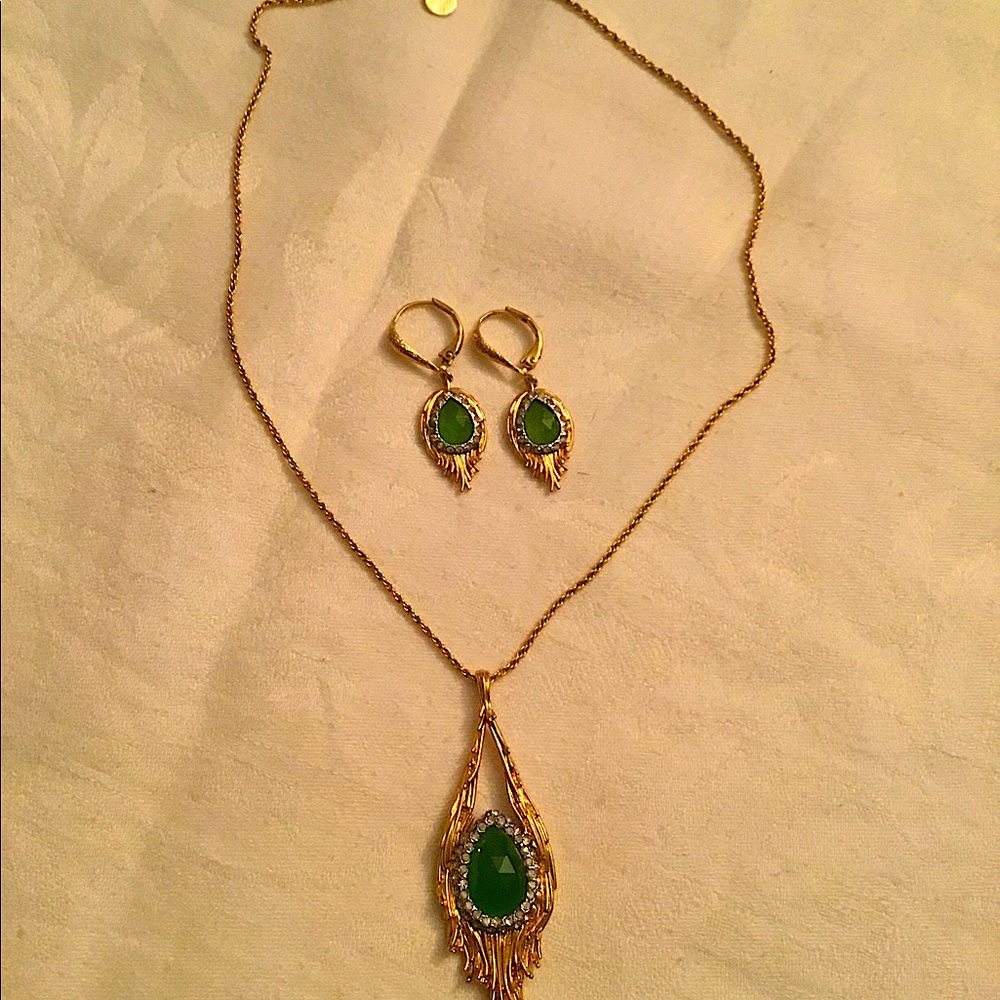 Alexis Bittar necklace earrings set